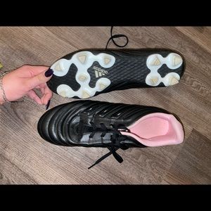Adidas Copa Black Leather(pink inside)Soccer Cleats